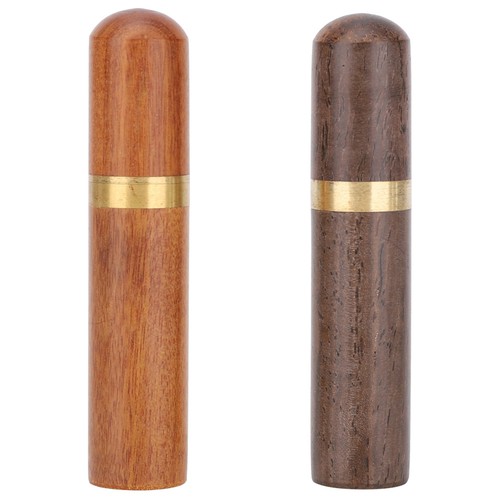2Pcs Household Hand Needle Box Ebony+Rosewood Needle Storage Container Leather - Picture 8 of 22