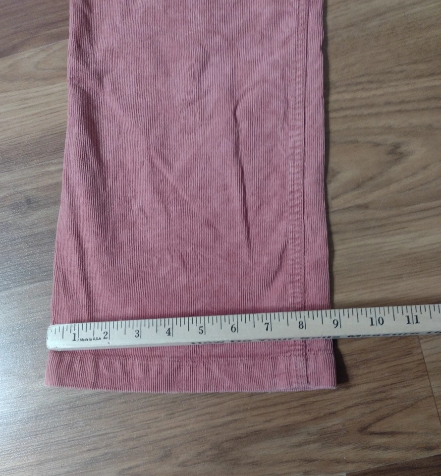 Pantalones de pana J Crew 31S Bootcut rosa coral grunge preppy para mujer Foto 4 de 4