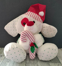 VINTAGE PUFFALUMP BY FISHER PRICE - CHRISTMAS DOG CANDY CANE- 1990'S