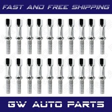 20 Pc 12x1.5 Lug Bolts 95mm3.75 For Nos Mercedes W124 W201 W126 R107 R129