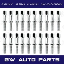 20 PC 12x1.5 Lug Bolts 95mm/3.75" for NOS Mercedes  W124 W201 W126 R107 R129