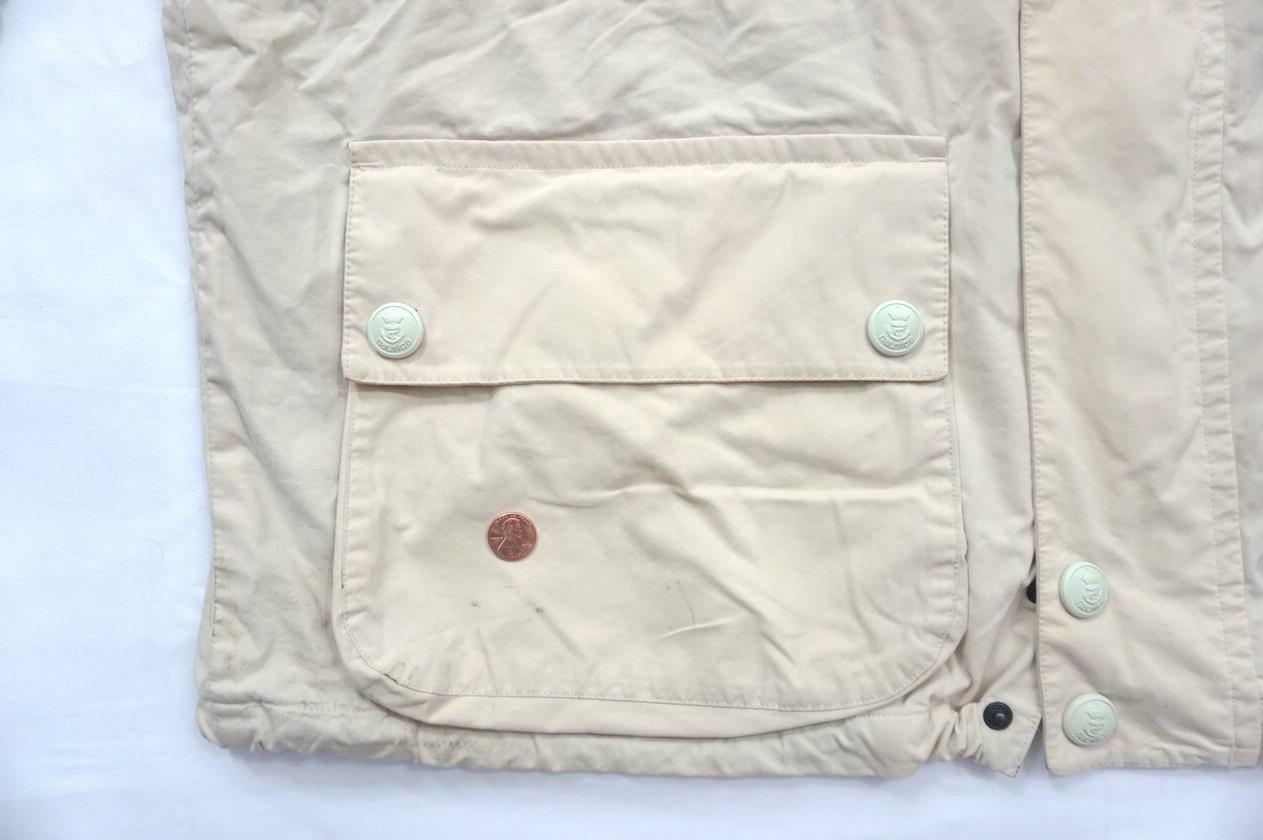 VINTAGE NAUTICA USED MEN XXL CREAM/OFF WHITEHOODE… - image 3