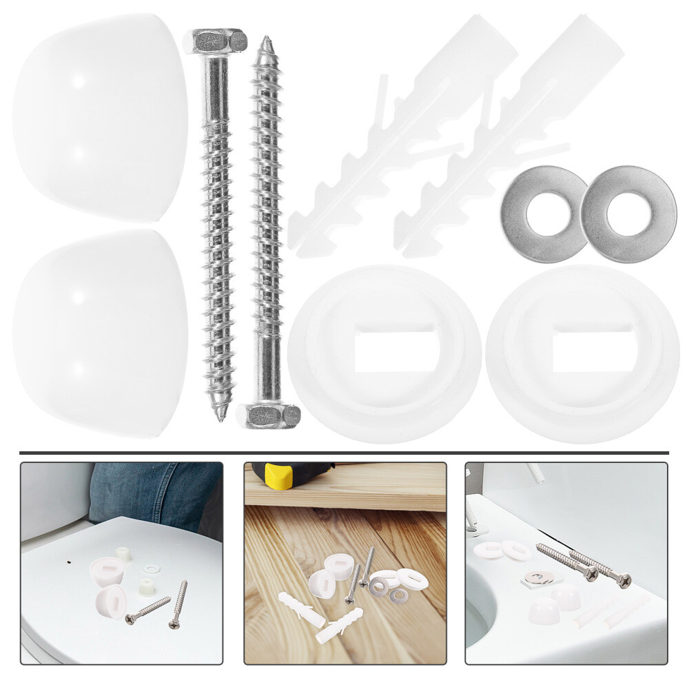 1 Set Heavy Duty Sturdy Toilet Seat Bolts Replacement Kit Toilet Seat