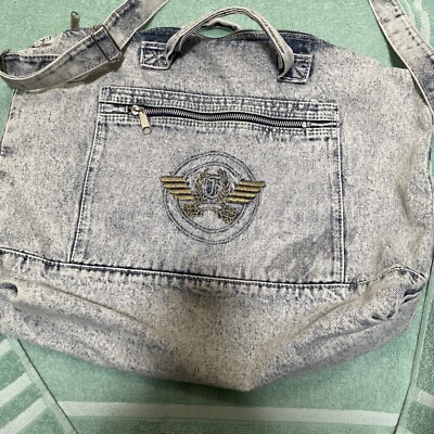 Luggage Bodysac Sling Bag Body Sac Double Zipper Denim Body