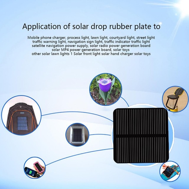 Mini 50x50mm Solar Panel for Battery and Phone Charging 2V 160mA U4Y5 Mini 50x50mm Solar Panel for Battery and Phone Charging 2V 160mA U4Y5