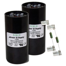 2 PACK , 135-162 UF MFD HVAC Motor Start Capacitors 330 VAC VOLT w/ Resistors