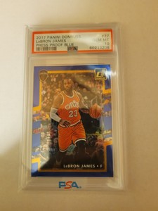 2017 Panini Donruss Basketball Press Proof Blue LeBron James #27 PSA 10