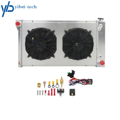 4 Row Radiator+Shroud+Fan For 67-72 Chevy/Gmc C/K Series Pickup Truck C10 C20