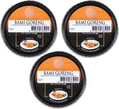 3er-Pack KONINGSVOGEL Bami Goreng Würzpaste (3x 100g) | für Gebratene Nudeln #02