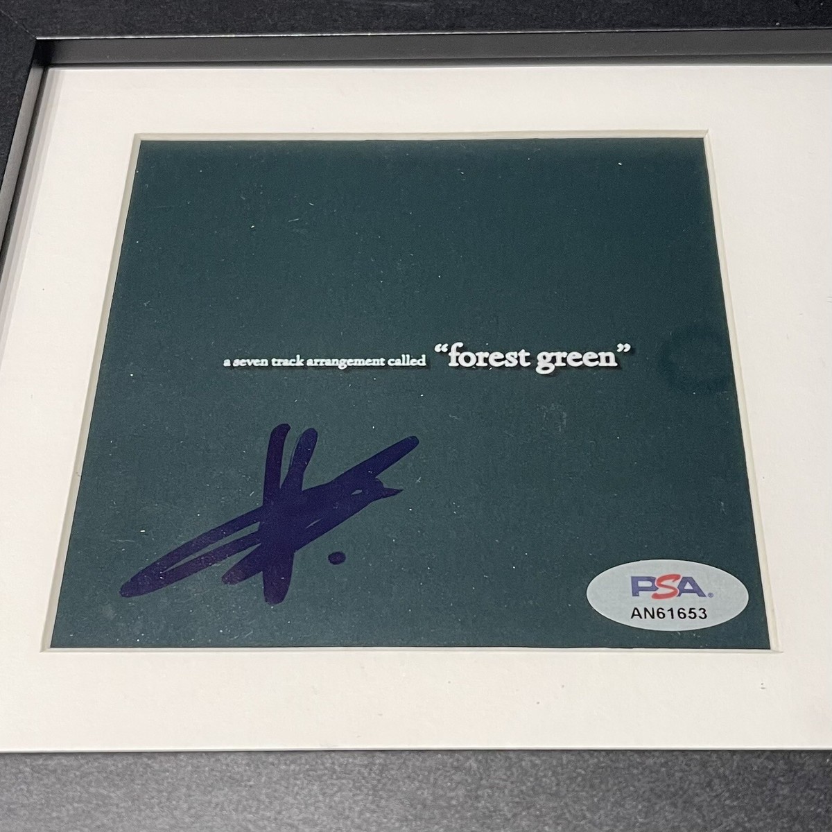 Q MARSDEN SIGNED FOREST GREEN CD ALBUM AUTOGRAPH FRAMED