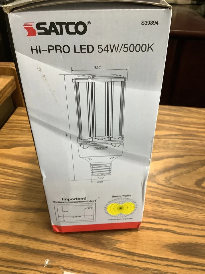 Satco S39394 Hi-Pro LED 54W/5000K 100-277V** Natural Light - Image 2 of 4