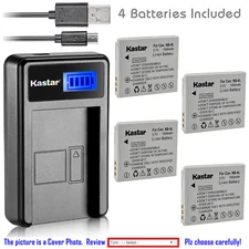 Kastar Battery LCD Charger for Canon NB-4L NB-4LH Canon Digital IXUS 30 IXUS 40