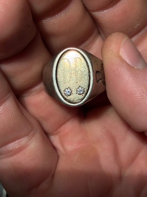 Lipton Tea Vintage Commemorative CTO Gold/Silber Mitarbeiter Service Diamant Ring