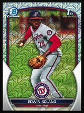 2023 Bowman Chrome #BCP-169 Edwin Solano Mojo Refractor
