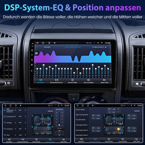 Für Ducato Fiat 2006-2013 Carplay Autoradio Android 12 GPS NAVI WIFI DAB+ 4+64GB - Bild 10 von 12