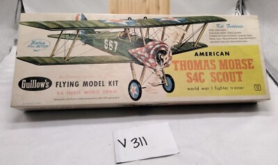 guillows balsa model airplane kit: American Thomas Morse S4C Scout
