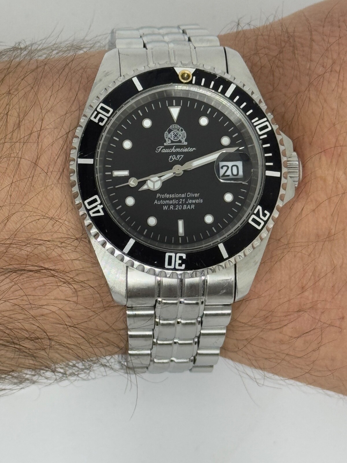 Tauchmeister 1937 German diver watch with JAPAN automatic movt.T0006 41mm