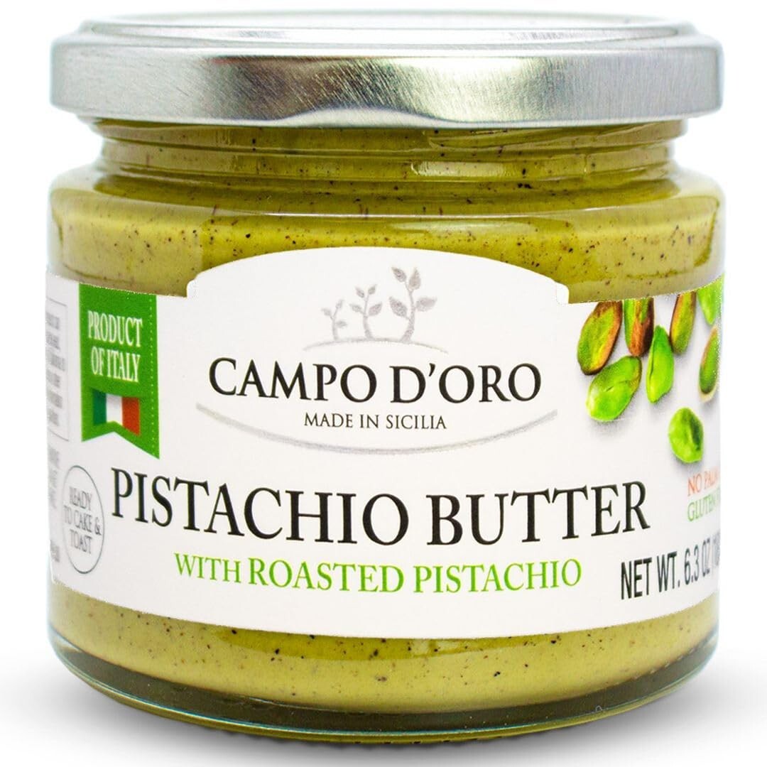 Mantequilla de pistacho y nuez, 6,35 OZ (180 G) crema dulce de pistacho siciliano para untar Italia