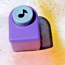 Scrapbooking Craft Paper Punch, Small Musical Note Push Button FREE SHIP 