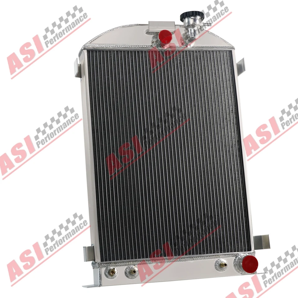 3Row Radiator For 1933-34 Ford Model 40/ 33-35 1 Ton 1/2 Ton 3/4 Ton Pickup AT Foto 3 de 4