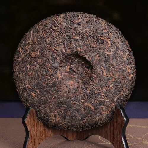 357g Yunnan 1998 Menghai 7542 Sheng Pu'er Tea Qizi Pu-erh Cake Tea Puerh Raw Tea - Picture 3 of 6