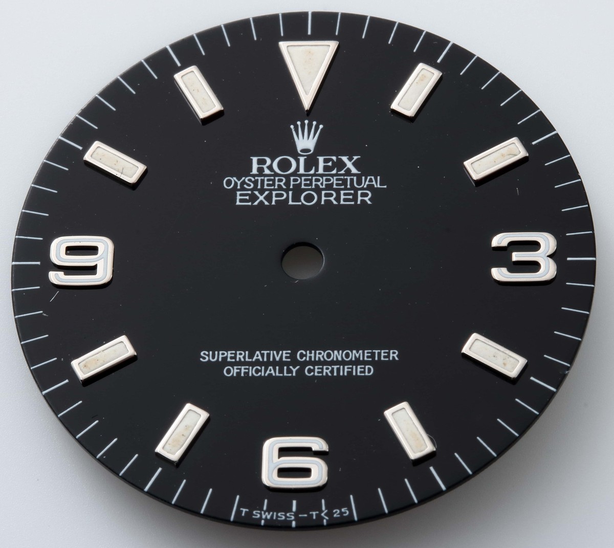 Genuine Rolex Explorer I Dial Black 14270 Watch Part - Main Image