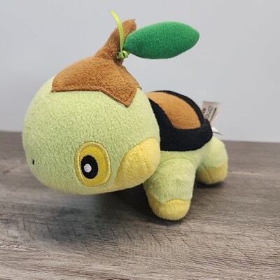 Pokemon Tomy Turtwig Turtle Plush Stuffed Animal Toy Doll Soft Green Brown 2015