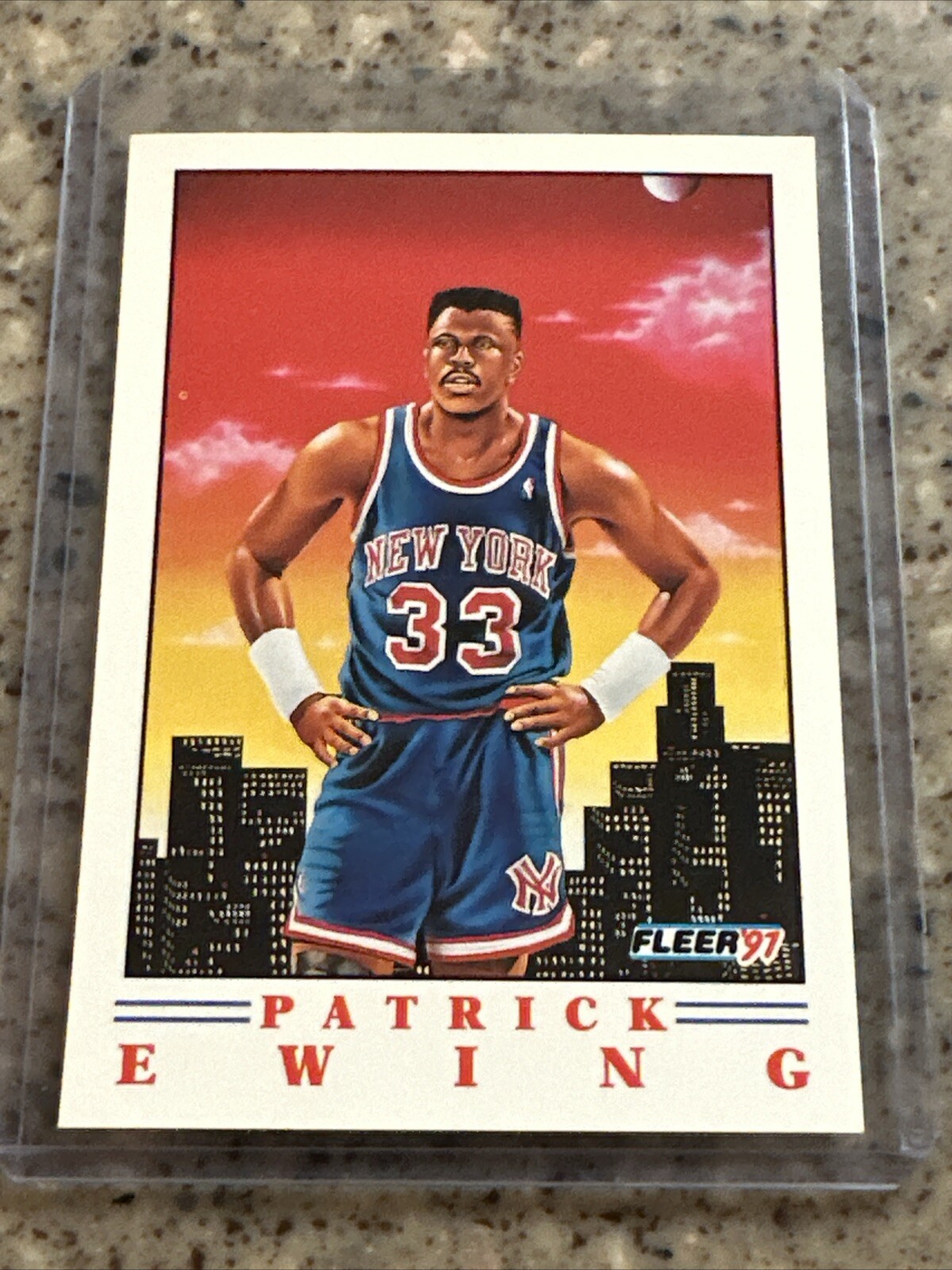 Patrick Ewing 1991 Fleer #4 Of 6 Pro Visions Insert-New York Knicks-NBA BASK 