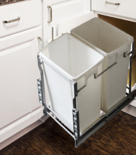 Pull Out Trash Cans - Kitchen Cabinet Organizer Pullout In-Cabinet - Picture 29 of 31