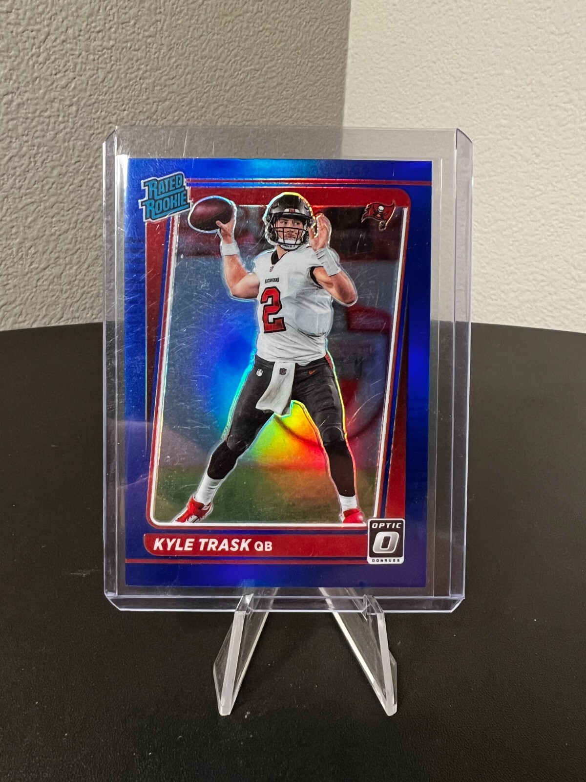 2021 Panini Donruss Optic - Rated Rookie Blue Prizm #209 Kyle Trask /179 (RC)