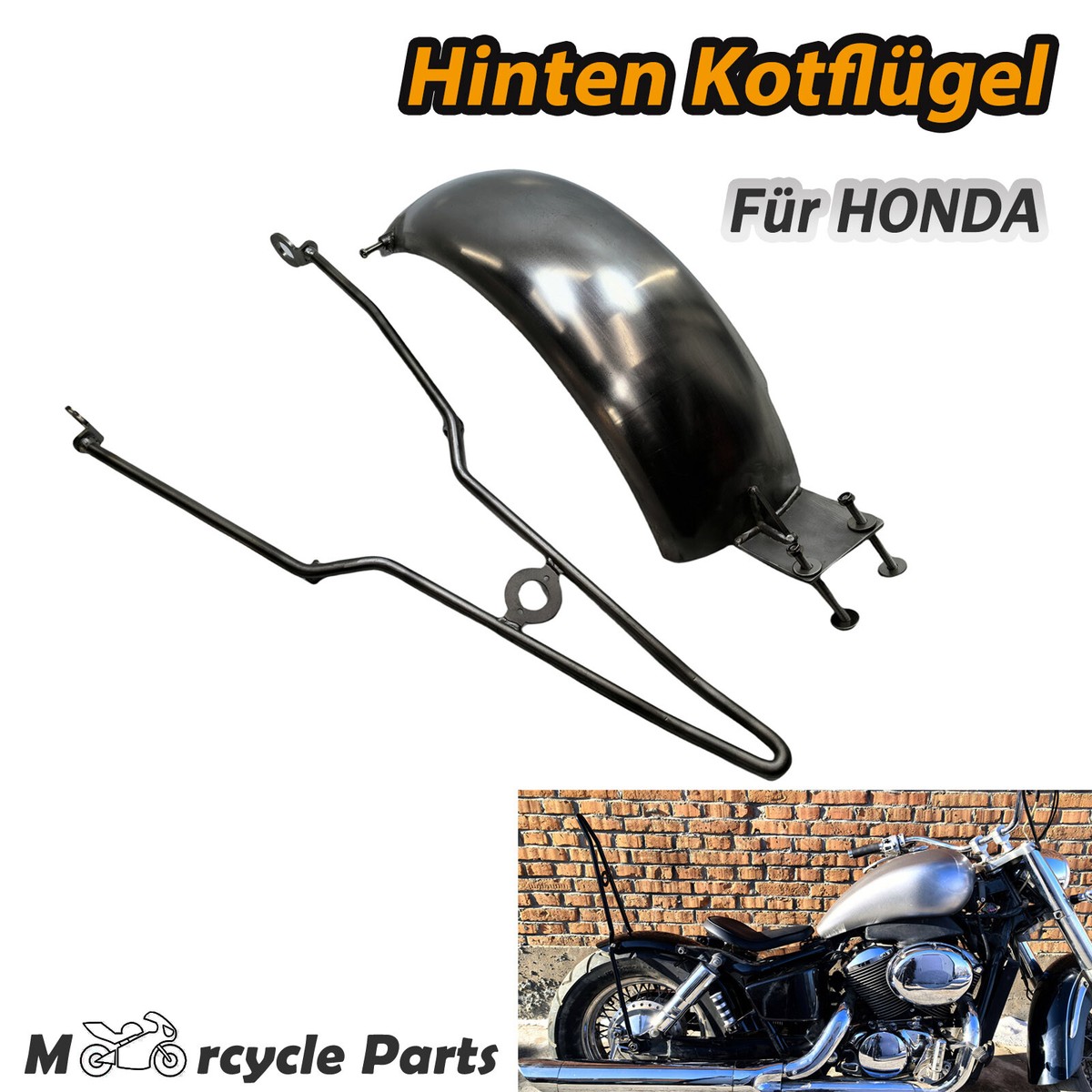 Motorcycle Rear Fender Guard Kit+Bracket For HONDA VT750 SHADOW750