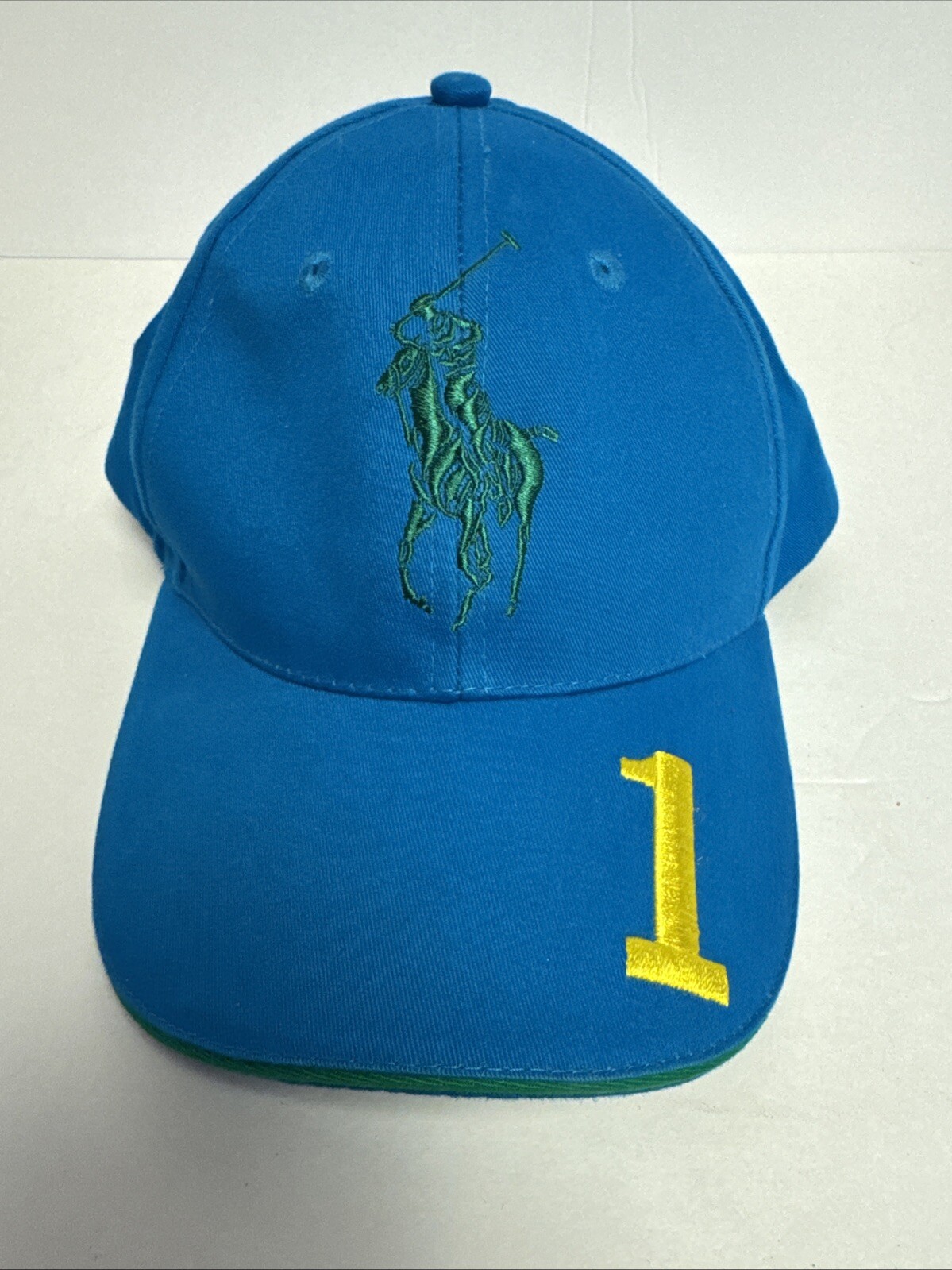 Cappello da baseball Polo Ralph Lauren Fragrances Big Pony logo snapback vintage blu