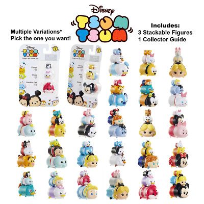 New Disney Tsum Tsum Stackable Figures 3-Pack **You choose** | eBay