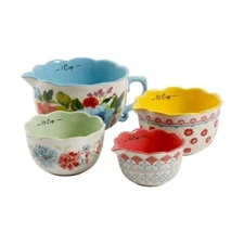 Breezy Blossome 4pc Pioneer Women Measuring Bowl Set