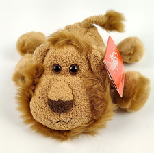 Russ Luv Pets Zimba Lion Plush 6" Chamois Mini Beanbag Stuffed Animal w Tag