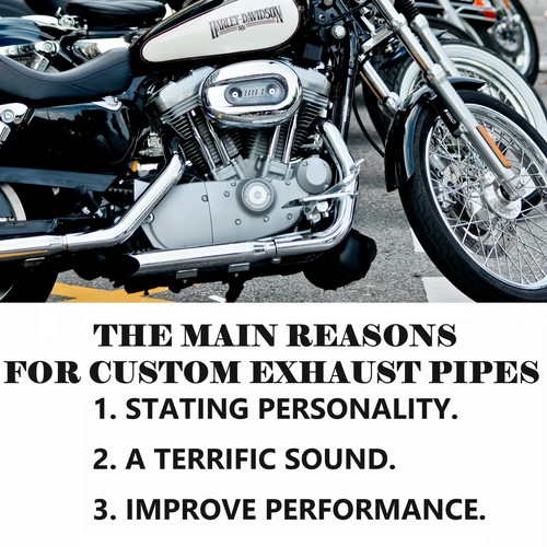 2.0'' Drags for 2004-2013 Harley Davidson Sportster Exhaust Pipes Nice Deep Tone - Picture 2 of 7