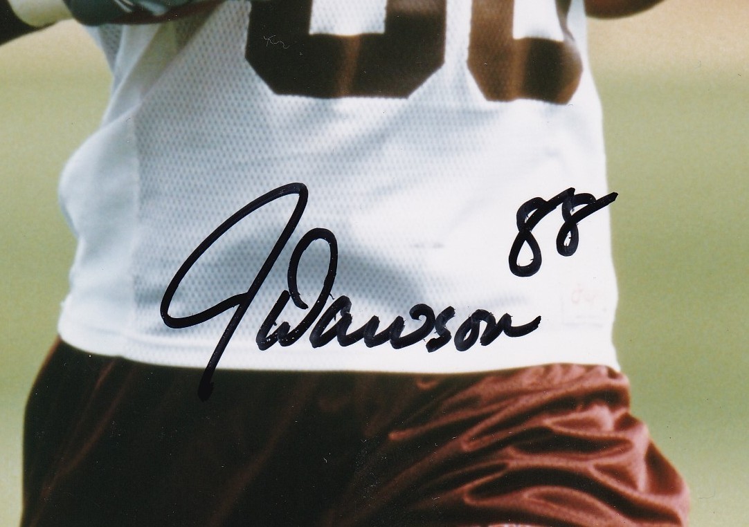 JaJuan Dawson signed Cleveland Browns football photo 19772015 eBay
