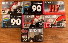 Lot Of 7 Blank Cassette Tapes Various Brands New In Package