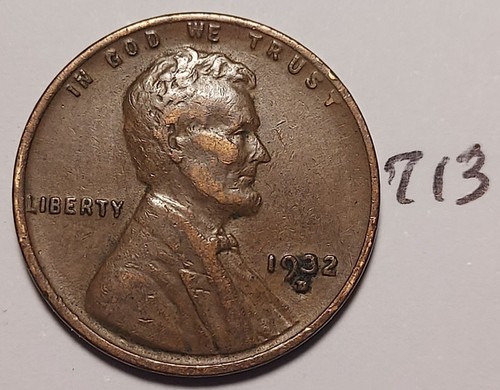 1932-D Lincoln Wheat Cent      Semi Key     #713 - Picture 1 of 2