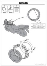 KAPPA Flangia Per Borsa Da Serbatoio Tanklock Per Honda Hornet 600 2007-2010