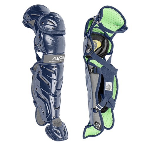 All-Star System 7 12-16 Axis Baseball Catcher's Leg Guards 14.5" - Picture 4 of 11