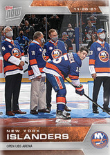 2021 NY ISLANDERS OPEN UBS ARENA BELMONT PARK FIRST GAME TOPPS NOW STICKER #106