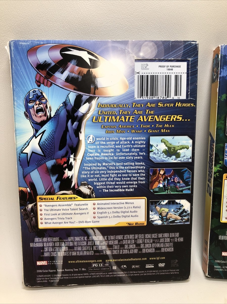 Ultimate Avengers 1 and 2 (Rise of the Panther) - DVD