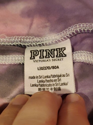 Victoria's Secret PINK Bike Shorts Women's Tie Dye Large Excellent Condition - Foto 4 di 11