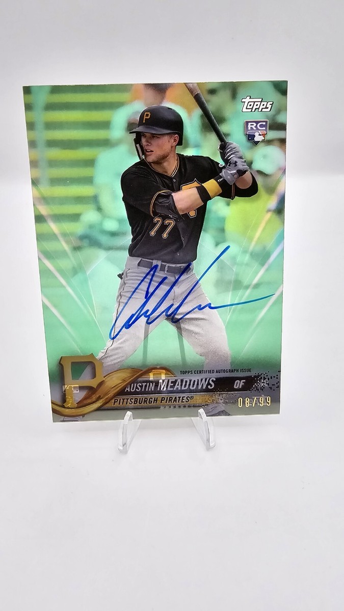 2018 Topps Clearly Auto #CAA-AME Austin Meadows Green /99