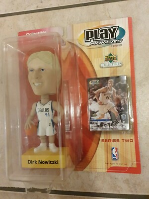 Dirk Nowitzki Bubblehead NBA Play Makers Jordan Kobe Upper Deck PSA 10? OVP RAR 