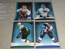 4 2005-06 HOCKEY CARD LOT UD ARTIFACTS LEGENDS ALLSTARS LE 25 DICKIE MOORE GREEN