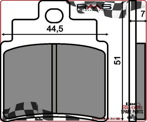 DB PARTS pastillas de freno orgánicas traseras compatibles con Kymco Super Dink 125 2010-2010