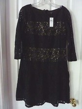 Ann Taylor Women's Size 8 Black Lace Dress (New with Tags)