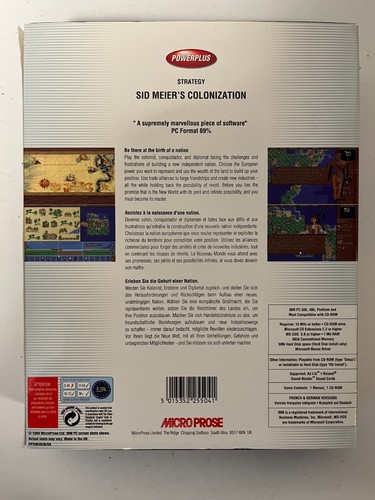 Sid Meier's Colonization PC CD-ROM (1994) MicroProse Big Box - Complete, Tested - Picture 2 of 6